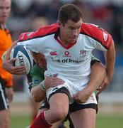 18 September 2004; Andy Ward, Ulster, in action against Adrian Clarke, Connacht. Celtic League 2004-2005, Connacht v Ulster, Sportsground, Galway. Picture credit; David Maher / SPORTSFILE