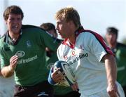 18 September 2004; Roger Wilson, Ulster, in action against Michael Carroll, Connacht. Celtic League 2004-2005, Connacht v Ulster, Sportsground, Galway. Picture credit; David Maher / SPORTSFILE
