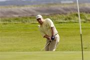 18 September 2004; Peter Power, Tramore Golf Club, chips on to the 17th green. Bulmers Senior Cup Final, Tramore Golf Club v Ballyclare Golf Club, Shannon Golf Club, Shannon, Co. Clare. Picture credit; Ray McManus / SPORTSFILE