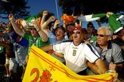 19 September 2004; European golf fans celebrate on the 18th green after Europe had won the Ryder Cup. 35th Ryder Cup Matches, Oakland Hills Country Club, Bloomfield Township, Michigan, USA. Picture credit; Matt Browne / SPORTSFILE