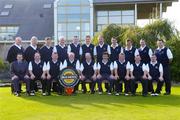 17 September 2004; The Charleville Golf Club team, back row, left to right, Brendan Buckley, Eddie Barry, Dominic Kiely, Michael Quade, Declan Whelan, Sean McSweeney, Anthony FitzGerald, Barra O'Dwyer, Declan Mooney, Mike Galligan and Tom Allen. Front row, left to right, Stephen Kent, Bulmers Marketing Manager, John Kavanagh, Danny Deady, Kevin Cagney, club captain, Jackie McCarthy, team captain, Mike Keating, vice captain, Bill Hanley, James Browne and Damien Hartigan who played Dundalk Golf Club in the semi-finals of Bulmers Jimmy Bruen Shield. Shannon Golf Club, Shannon, Co. Clare. Picture credit; Ray McManus / SPORTSFILE