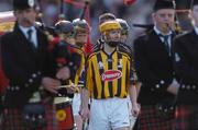 18 September 2004; Kilkenny's James 'Cha' Fitzpatrick leads his team during the pre-match parade. Erin All-Ireland U21 Hurling Championship Final, Kilkenny v Tipperary, Nowlan Park, Kilkenny. Picture credit; Damien Eagers / SPORTSFILE