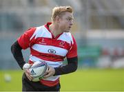 10 October 2013; Ulster's Tom Court during squad training ahead of their Heineken Cup, Pool 5, Round 1, match against Leicester Tigers on Friday. Ulster Rugby Squad Training, Ravenhill Stadium, Belfast, Co. Antrim. Picture credit: Oliver McVeigh / SPORTSFILE