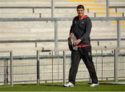 10 October 2013; Ulster's Johann Muller arrives for squad training ahead of their Heineken Cup, Pool 5, Round 1, match against Leicester Tigers on Friday. Ulster Rugby Squad Training, Ravenhill Stadium, Belfast, Co. Antrim. Picture credit: Oliver McVeigh / SPORTSFILE