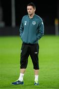 10 October 2013; Republic of Ireland's Robbie Keane watches on during squad training ahead of their 2014 FIFA World Cup Qualifier, Group C, game against Germany on Friday. Republic of Ireland Squad Training, Rhine Energie Stadion, Cologne, Germany. Picture credit: David Maher / SPORTSFILE