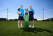 19 May 2025; North End United FC captain Paul Murphy, left, and North End United FC manager Gary Dempsey during the FAI Junior Cup media day at FAI HQ in Dublin. Photo by Ben McShane/Sportsfile
