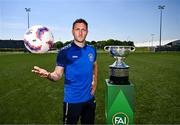 19 May 2025; Fairview Rangers AFC captain Shane Duggan during the FAI Junior Cup media day at FAI HQ in Dublin. Photo by Ben McShane/Sportsfile