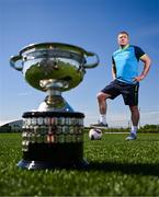 19 May 2025; North End United FC captain Paul Murphy during the FAI Junior Cup media day at FAI HQ in Dublin. Photo by Ben McShane/Sportsfile