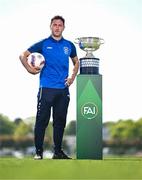 19 May 2025; Fairview Rangers AFC captain Shane Duggan during the FAI Junior Cup media day at FAI HQ in Dublin.  Photo by Ben McShane/Sportsfile