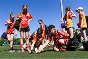 17 May 2025; Participants during the 2025 ZuCar Gaelic4Teens Festival Day at the North Campus, University of Limerick, Limerick. Photo by Tom Beary/Sportsfile