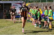 17 May 2025; Katie Power of Kilkenny runs out before the Leinster Senior Camogie final match between Wexford and Kilkenny at Netwatch Cullen Park in Carlow. There are no match action pictures from this game at the request of the participating players. Photo by Michael P Ryan/Sportsfile