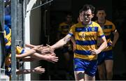 17 May 2025; Roscommon captain Brian Stack high fives young supporters as he makes his way onto the pitch before the GAA Football All-Ireland Senior Championship Round 1 match between Kerry and Roscommon at Fitzgerald Stadium in Killarney, Kerry. Photo by Brendan Moran/Sportsfile
