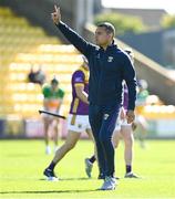 17 May 2025; Wexford manager Keith Rossiter before the Leinster GAA Hurling Senior Championship Round 4 match between Wexford and Offaly at Chadwicks Wexford Park in Wexford. Photo by Matt Browne/Sportsfile