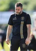 17 May 2025; Bohemians manager Alban Hysa during the SSE Airtricity Women's Premier Division match between Bohemians and Shamrock Rovers at Dalymount Park in Dublin. Photo by Thomas Flinkow/Sportsfile