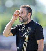 17 May 2025; Bohemians manager Alban Hysa during the SSE Airtricity Women's Premier Division match between Bohemians and Shamrock Rovers at Dalymount Park in Dublin. Photo by Thomas Flinkow/Sportsfile