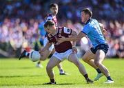 17 May 2025; Johnny McGrath of Galway in action against Con O'Callaghan of Dublin during the GAA Football All-Ireland Senior Championship Round 1 match between Galway and Dublin at Pearse Stadium in Galway. Photo by Piaras Ó Mídheach/Sportsfile