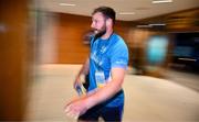 17 May 2025; Robbie Henshaw of Leinster arrives before the United Rugby Championship match between Leinster and Glasgow Warriors at the Aviva Stadium in Dublin. Photo by Ramsey Cardy/Sportsfile