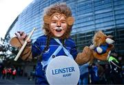 17 May 2025; Leinster supporters Kyla Blake age 7, from Wicklow, before the United Rugby Championship match between Leinster and Glasgow Warriors at the Aviva Stadium in Dublin. Photo by Sam Barnes/Sportsfile