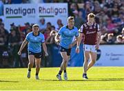 17 May 2025; Tom Lahiff of Dublin, 9, celebrates after scoring the winning point, after the second half hooter, in the GAA Football All-Ireland Senior Championship Round 1 match between Galway and Dublin at Pearse Stadium in Galway. Photo by Piaras Ó Mídheach/Sportsfile