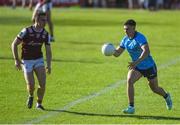 17 May 2025; Lorcan O'Dell of Dublin in action against Daniel Ó Flaherty of Galway during the GAA Football All-Ireland Senior Championship Round 1 match between Galway and Dublin at Pearse Stadium in Galway. Photo by John Sheridan/Sportsfile