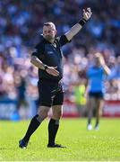 17 May 2025; Referee David Gough during the GAA Football All-Ireland Senior Championship Round 1 match between Galway and Dublin at Pearse Stadium in Galway. Photo by Piaras Ó Mídheach/Sportsfile