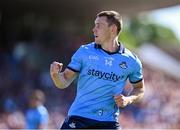 17 May 2025; Con O'Callaghan of Dublin celebrates after scoring a point during the GAA Football All-Ireland Senior Championship Round 1 match between Galway and Dublin at Pearse Stadium in Galway. Photo by Piaras Ó Mídheach/Sportsfile