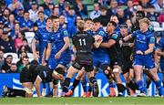 17 May 2025; Players from both sides tussle during the United Rugby Championship match between Leinster and Glasgow Warriors at the Aviva Stadium in Dublin. Photo by Sam Barnes/Sportsfile
