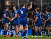 17 May 2025; Ryan Baird of Leinster celebrates after his side's victory in the United Rugby Championship match between Leinster and Glasgow Warriors at the Aviva Stadium in Dublin. Photo by Sam Barnes/Sportsfile