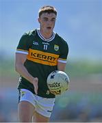 17 May 2025; Seán O'Shea of Kerry during the GAA Football All-Ireland Senior Championship Round 1 match between Kerry and Roscommon at Fitzgerald Stadium in Killarney, Kerry. Photo by Brendan Moran/Sportsfile