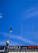 18 May 2025; Groundsman Christy McDonald rises the Kilkenny flag before the Leinster GAA Hurling Senior Championship Round 4 match between Kilkenny and Dublin at UPMC Nowlan Park in Kilkenny. Photo by Ramsey Cardy/Sportsfile
