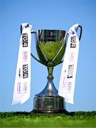 18 May 2025; The Gerry Browne Jewellers Cup before the TG4 Leinster LGFA Junior Championship final match between Carlow and Louth at TEG Cusack Park in Mullingar, Westmeath. Photo by Seb Daly/Sportsfile
