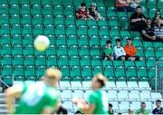 18 May 2025; Spectators during the Táilteann Cup match between Leitrim and Sligo at Avant Money Páirc Seán Mac Diarmada in Carrick-on-Shannon, Leitrim. Photo by Thomas Flinkow/Sportsfile