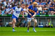 18 May 2025; Andrew Ormond of Tipperary in action against Darragh Lyons of Waterford during the Munster GAA Hurling Senior Championship Round 4 match between Tipperary and Waterford at FBD Semple Stadium in Thurles, Tipperary. Photo by Tyler Miller/Sportsfile