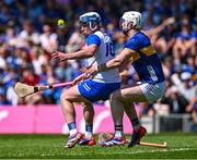 18 May 2025; Stephen Bennett of Waterford is tackled by Michael Breen of Tipperary during the Munster GAA Hurling Senior Championship Round 4 match between Tipperary and Waterford at FBD Semple Stadium in Thurles, Tipperary. Photo by Ray McManus/Sportsfile