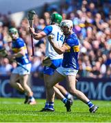 18 May 2025; Craig Morgan of Tipperary celebrates after being awarded a free during the Munster GAA Hurling Senior Championship Round 4 match between Tipperary and Waterford at FBD Semple Stadium in Thurles, Tipperary. Photo by Tyler Miller/Sportsfile
