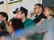 18 May 2025; Sligo manager Tony McEntee watches on from the stand during the Táilteann Cup match between Leitrim and Sligo at Avant Money Páirc Seán Mac Diarmada in Carrick-on-Shannon, Leitrim. Photo by Thomas Flinkow/Sportsfile