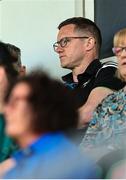 18 May 2025; Sligo manager Tony McEntee watches on from the stand during the Táilteann Cup match between Leitrim and Sligo at Avant Money Páirc Seán Mac Diarmada in Carrick-on-Shannon, Leitrim. Photo by Thomas Flinkow/Sportsfile