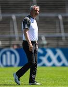 18 May 2025; Clare manager Peter Keane before the GAA Football All-Ireland Senior Championship Round 1 match between Clare and Down at Zimmer Biomet Páirc Chíosóg in Ennis, Clare. Photo by Tom Beary/Sportsfile