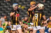 18 May 2025; Kilkenny players, from left, TJ Reid, Billy Ryan and Jordan Molloy after the Leinster GAA Hurling Senior Championship Round 4 match between Kilkenny and Dublin at UPMC Nowlan Park in Kilkenny. Photo by Ramsey Cardy/Sportsfile
