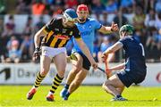 18 May 2025; TJ Reid of Kilkenny in action against Dublin goalkeeper Eddie Gibbons during the Leinster GAA Hurling Senior Championship Round 4 match between Kilkenny and Dublin at UPMC Nowlan Park in Kilkenny. Photo by Ramsey Cardy/Sportsfile
