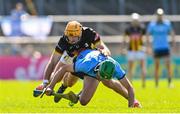 18 May 2025; Paddy Doyle of Dublin in action against Billy Ryan of Kilkenny during the Leinster GAA Hurling Senior Championship Round 4 match between Kilkenny and Dublin at UPMC Nowlan Park in Kilkenny. Photo by Ramsey Cardy/Sportsfile