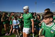 18 May 2025; Aaron Gillane of Limerick celebrates after the Munster GAA Hurling Senior Championship Round 4 match between Limerick and Cork at TUS Gaelic Grounds in Limerick. Photo by Brendan Moran/Sportsfile