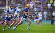 18 May 2025; Andrew Ormond of Tipperary in action against Gavin Fives and Kevin Mahony of Waterford, left, during the Munster GAA Hurling Senior Championship Round 4 match between Tipperary and Waterford at FBD Semple Stadium in Thurles, Tipperary. Photo by Ray McManus/Sportsfile