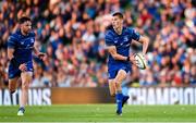 17 May 2025; Sam Prendergast, right, and Hugo Keenan of Leinster during the United Rugby Championship match between Leinster and Glasgow Warriors at the Aviva Stadium in Dublin. Photo by Ramsey Cardy/Sportsfile