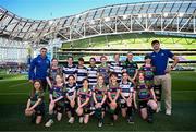 17 May 2025; The Seapoint Blackrock team before the United Rugby Championship match between Leinster and Glasgow Warriors at the Aviva Stadium in Dublin. Photo by Ramsey Cardy/Sportsfile