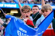 17 May 2025; Bective Rangers players before the United Rugby Championship match between Leinster and Glasgow Warriors at the Aviva Stadium in Dublin. Photo by Ramsey Cardy/Sportsfile