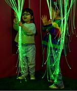 19 May 2025; Croke Park today launched their Sensory Room with children from Child Vision. In attendence at the launch are McKenna Brady, left, and Ailbhe Healy, both age 4, from Dublin. Photo by David Fitzgerald/Sportsfile