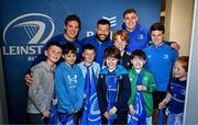 17 May 2025; Leinster players Rob Russell, Rabah Slimani and Garry Ringrose with supporters in Autograph Alley before the United Rugby Championship match between Leinster and Glasgow Warriors at the Aviva Stadium in Dublin. Photo by Sam Barnes/Sportsfile