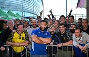 17 May 2025; Rabah Slimani of Leinster with supporters in Autograph Alley before the United Rugby Championship match between Leinster and Glasgow Warriors at the Aviva Stadium in Dublin. Photo by Sam Barnes/Sportsfile