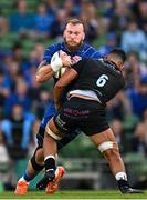 17 May 2025; RG Snyman of Leinster in action against Macenzzie Duncan of Glasgow Warriors during the United Rugby Championship match between Leinster and Glasgow Warriors at the Aviva Stadium in Dublin. Photo by Sam Barnes/Sportsfile